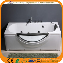 CE ISO9001 Rectangle Indoor Whirlpool Bathtub with Glass (CL-320)